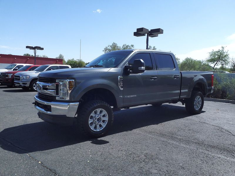 Gray 2019 Ford F-250 Super Duty XLT crew cab